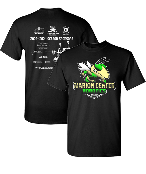 23 24 Season T Shirt Marion Center Robotics   2024 Shirt 